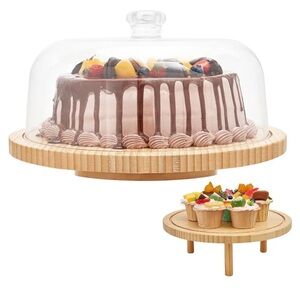 Rotating Cake Stand with Lid